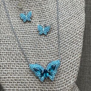 .925 AU Butterfly and Earring set - 🦋